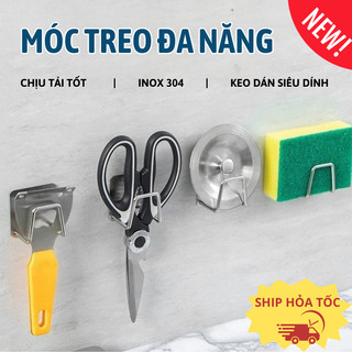 Móc Inox Treo Đồ Nhà Bếp Myd.23 Chữ A Dán Tường Gắn Bồn Rửa