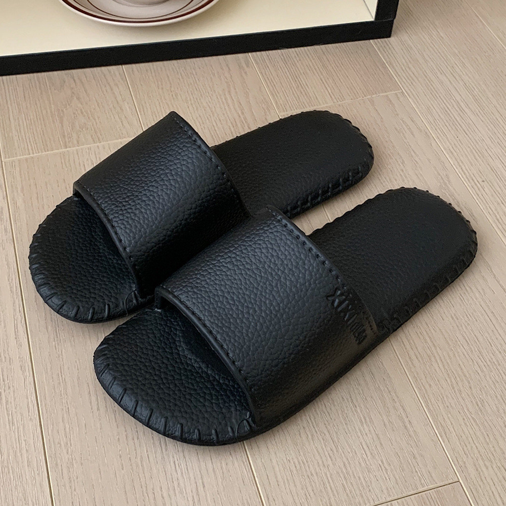 XIXITIAO Dép Nữ Retro Da Họa Tiết Thường Ngày Nhà Trong Nhà Đế Mềm EVA Dép Dép