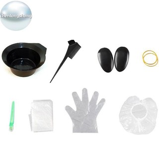 Chenlongshang 8 Chiếc Tóc Nhuộm Bát Lược Chải Găng Tay Mũ Bộ Dụng Cụ Nhuộm Bát Lược Bàn Chải EN