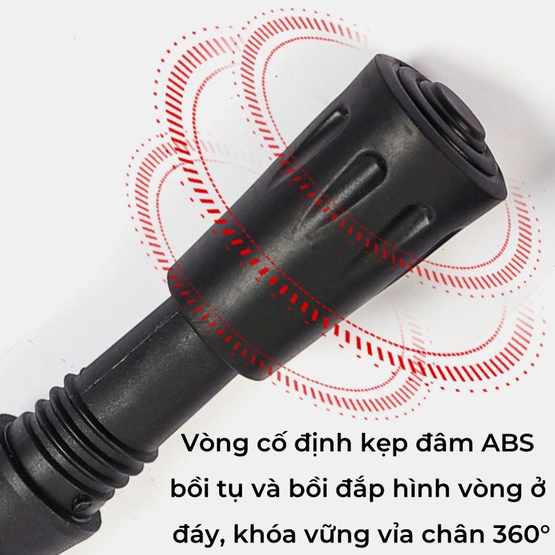 Gậy Leo Núi Rút Hợp Kim Nhôm,siêu nhẹ,gấp gọn tiện lợi đem theo đi dã ngoại,Chắc chắn và bền bỉ