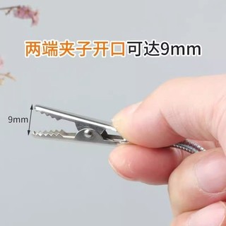 Kẹp cá sấu bằng thép không gỉ 304, giá đỡ cuộn muỗi, kẹp cá sấu hai đầu, kẹp nhãn, kẹp ghi nhớ