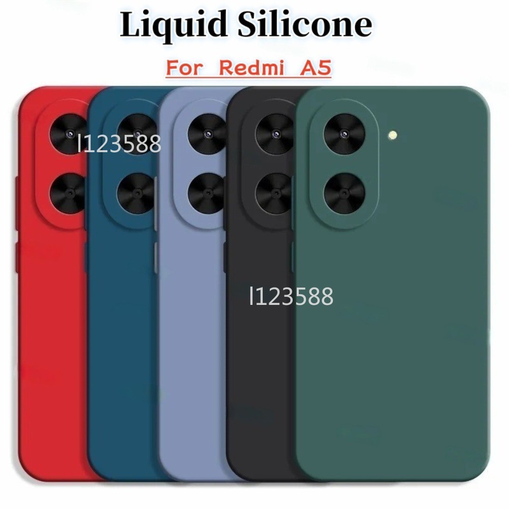 Ốp Lưng Cho Redmi A5 4G RedmiA5 A 5 2025 Xiaomi Ốp Điện Thoại Silicon Lỏng Chống Sốc Cao Su Vuông Mềm Vỏ Điện Thoại Mặt Sau
