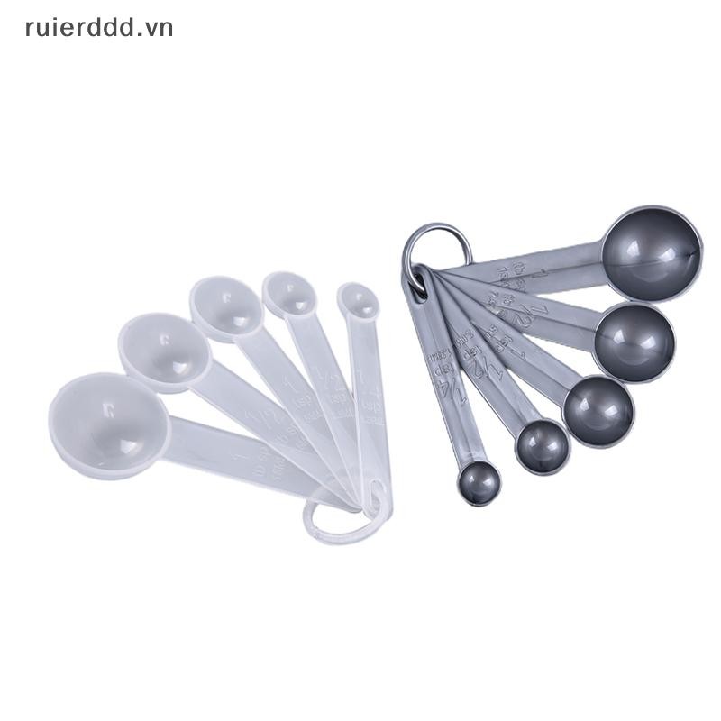 # ruierdd # 5 Cái / lốc Thìa Đo Có Cân Cho Bộ Thìa Nướng Bánh Nhà Bếp Có Cân.
