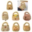 SA Furry Capybara Túi đựng tiền xu Túi dệt kim thực tế Hộp đựng tai nghe Ví tổ chức Túi lưu trữ sang trọng cho du lịch hoặc trường học