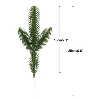 30 Chiếc Cây Nhân Tạo Giả Nhánh Thông Ba Mặt 3D Nhánh Kim Thông Hai Mặt DIY Phụ Kiện Trang Trí Cho Cây Giáng Sinh