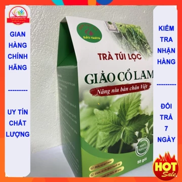 Trà túi lọc giảo cổ lam Bảo Khang (hộp 40 gói), trà giảo cổ lam, ổn định huyết áp, giảm mỡ máu
