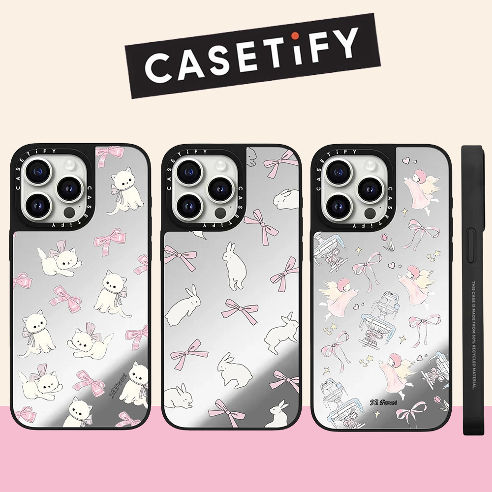 Casetify Cat Rabbit Angel Mirror Vỏ điện thoại cứng cho iPhone 16ProMax ...