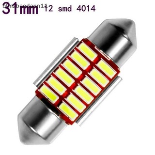 [Bbnzdd] 2 Chiếc 31mm 4014 12SMD C5W Đèn LED Ô Tô Canbus Dome Đèn Đọc Sách Nội Thất BVAH