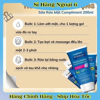 [DATE MỚI] Gel rửa mặt BHA Compliment No Problem làm sạch sâu, giảm viêm & mụn 200ml của NGA