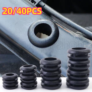 Vòng đệm cao su vòng chữ O 20 / 40 CÁI - Đen 8MM 10MM 12MM 14MM Dây hai mặt Grommet - Gioăng điện - Dụng cụ bảo vệ con dấu cáp
