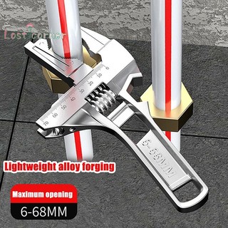 [Lostcorner] Bộ sửa chữa đa năng 6-68mm Dụng cụ cầm tay phòng tắm Cờ lê ống mở lớn Chìa khóa Đai ốc Công cụ sửa chữa nhà có thể điều chỉnh Cờ lê [Mới]