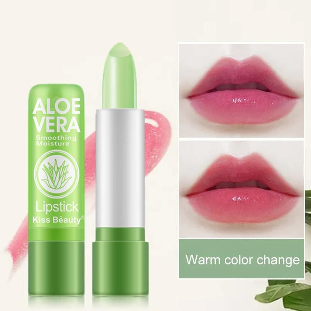 Son môi đổi màu Tint Aloe Vera Son môi chống thấm nước lâu trôi Chăm sóc môi dưỡng ẩm X9X0