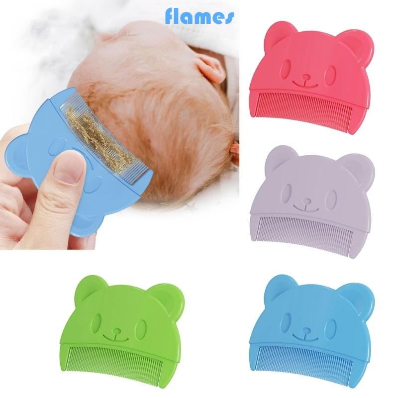 Fl Cradle Caps Lược chải tóc Lược tạo kiểu tóc cho trẻ sơ sinh Lược Massage đầu cho trẻ mới biết đi