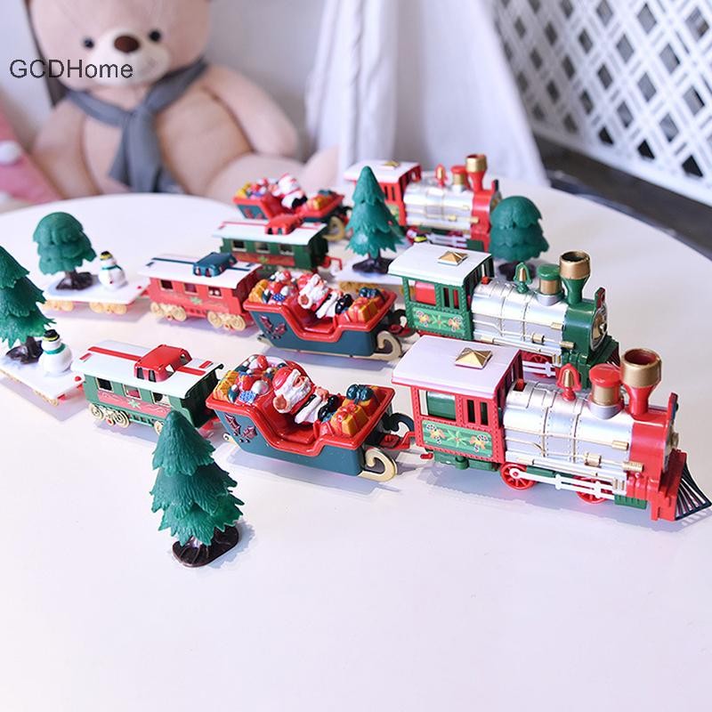Gcdhome Giáng Sinh Tàu Điện Cây Giáng Sinh Xe Lửa Trang Trí Khung Đường Sắt HOT
