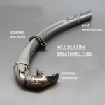 Thiết bị lặn JUNAIINS gồm ống thở, mặt nạ kính cường lực hình chữ J có giá đỡ máy ảnh cho người lớn — ảnh 5
