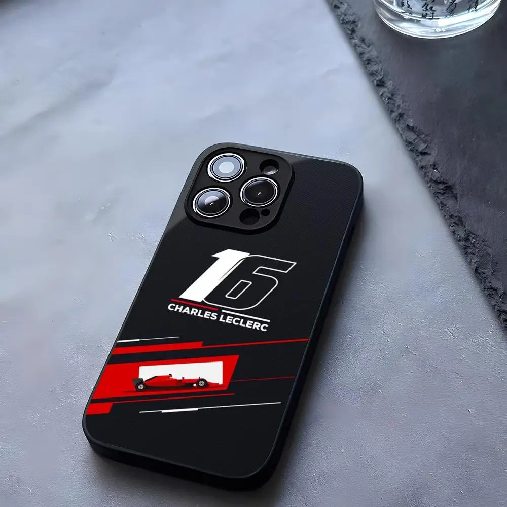 BK-1 F1 16 C-Charles L-Leclerc Ốp Điện Thoại Kính Cường Lực Cho iPhone 13 14 16 12 17.35 11 Pro XS Max Plus Mini X XR SE2020 Coque