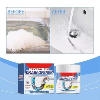 Crystal Lye Drain Opener Powder, All-Purpose Drain Cleaner for Kitchen Toilet