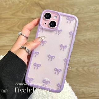 Sang Trọng Cao Cấp Lấp Lánh Nơ Đơn Giản Bling Ins Hàn Quốc Vỏ Cho iPhone 11 16 16E 15 14 13 12 Pro Xs Max XR X 7 8 Plus SE Mềm TPU Ốp điện thoại HD Trong Suốt Vỏ Bảo Vệ Mặt Sau