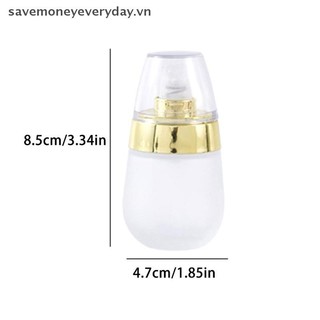 [Savemoneyeveryday] Bình thủy tinh mờ chân không Hộp đựng rỗng có thể đổ lại 30ml Trang điểm mỹ phẩm Kem dưỡng da mặt Lọ thuốc mỡ Bơm chai du lịch [vn]