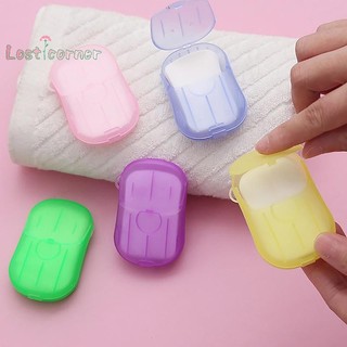 Lostcorner 1 Phòng Tắm Dùng Một Lần Xà Phòng Giấy Du Lịch Xà Phòng Giấy Rửa Tay Tắm Sạch Giấy Thơm Lát Xà Phòng Mới