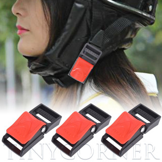 Bộ 5 Khóa Mũ Bảo Hiểm Xe Máy Đa Năng Kẹp Phát Hành Nhanh, Khóa Nhựa POM 53x25mm Cho Xe Đạp Điện / Xe Tay Ga Mũ Bảo Hiểm, Dây Buộc An Ninh Đen + Đỏ