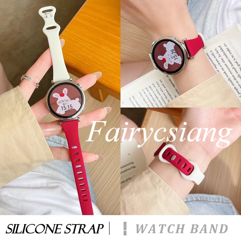 Dây đeo silicon mỏng 18mm 20mm 22mm cho Samsung Galaxy Watch 7 FE 6 5 4 44 40mm 6Classic 43 / 47mm GearS3 Vòng đeo tay