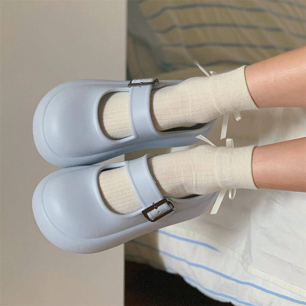 Xixitiao Dép Mary Jane Phong Cách Mới Dép Nữ Đi Biển Ngoài Trời Mùa Hè Giải Trí