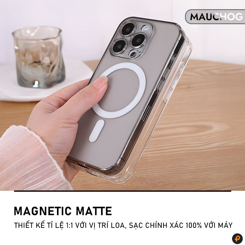 Ốp Nhám Mờ Chống Vân Tay Bảo Vệ Camera Chống Sốc Cho Điện Thoại iPhone 17 Pro Max 16 15 14 13