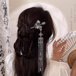 Julyhot Phong Cách Trung Hoa Quạt sel Tóc Dính Dành Cho Nữ Vintage Kim Loại Hanfu Đũa Tóc Dính Phụ Kiện Tóc Massivedeals