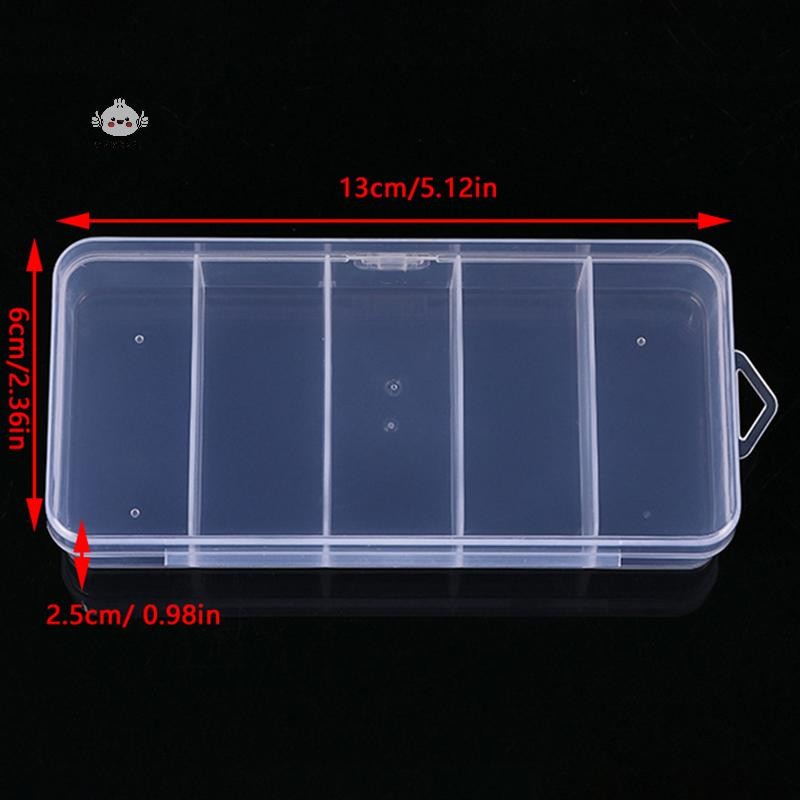 Maybest Trong Suốt Có Nắp Hình Chữ Nhật Dọc 5 Lưới Dụng Cụ Nối Mi Hộp Bảo Quản Keo Nhíp Giá Đỡ Dụng Cụ Trang Điểm {VN}