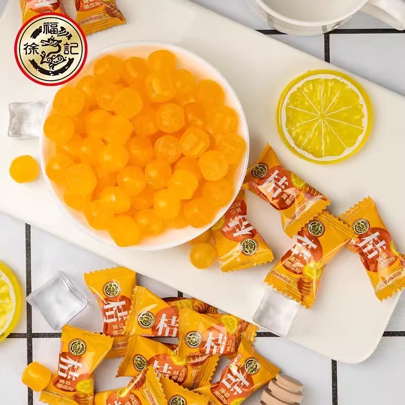 ✨Tích lũy 50 triệu + Miếng Xu Fuji Mật Ong Kumquat Kẹo 245g Túi Trái Cây Kẹo Cứng Đồ Ăn Nhẹ Thường Ngày Kẹo Cưới Khách Sạn Kẹo 25.4.10