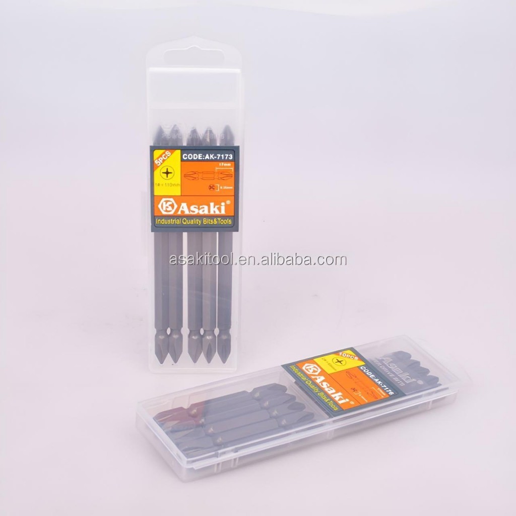 Mũi vít hơi hai đầu Asaki AK-7172,mũi vít hai đầu AK-7177,mũi vặn vít Asaki AK-7178,đầu bắn vít lục giác Asaki,đầu mũi