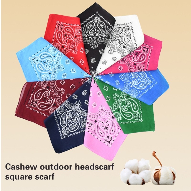 YOI Bandanas Họa Tiết Khăn Vuông Nhẹ Khăn Trùm Đầu Nhanh Khô Khăn Tay Dành Cho Người Hâm Mộ Ngoài Trời Và Trendsette