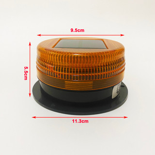 Năng Lượng Mặt Trời 8 Đèn LED Cảnh Báo Từ Tính Cho Xe Máy Kéo Xe Tải Nhấp Nháy Đèn Cảnh Sát Hổ Phách Tín Hiệu Khẩn Cấp Cảm Biến Ban Đêm