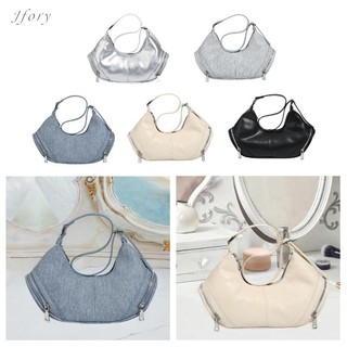 Túi đeo dưới cánh tay nữ bằng da PU Jfory Túi Tote Túi đeo nách sang trọng thông thường Túi đeo nách