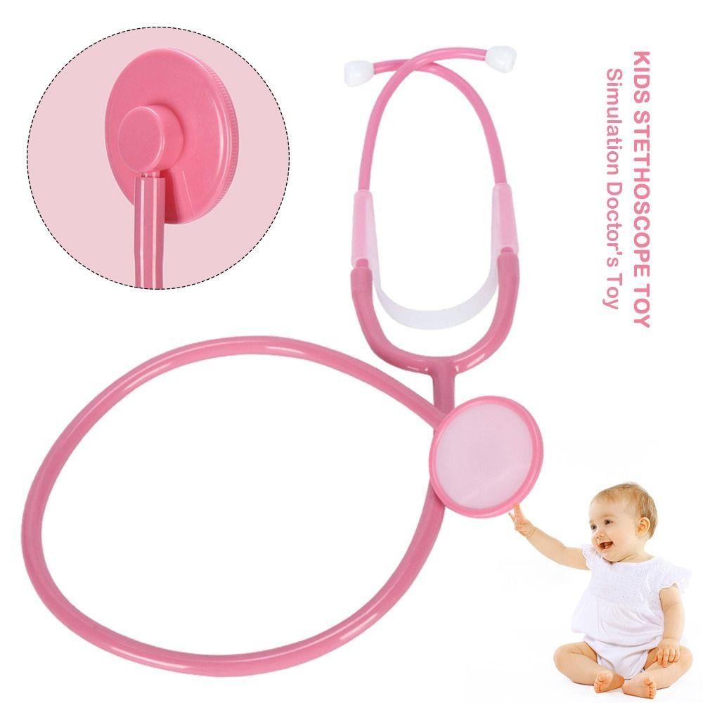 TPKSF98 Đồ chơi ống nghe trẻ em, Trò chơi cha mẹ và con cái nhiều màu sắc Mô phỏng Đồ chơi bác sĩ, Phụ kiện ống nghe nhựa giả DIY bằng nhựa Quà tặng