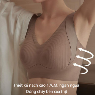 『 Brelira 』 Áo ngực Minimizer nữ liền mạch chống chảy xệ Full Cup Lift Up Plus Size Quần lót thể thao Áo ngực nữ không dây