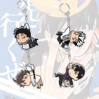 55mm Móc Khóa Haikyuu Nhân Vật Hoạt Hình Acrylic Anime Derivative Bag Mặt Dây Chuyền Sáng Tạo