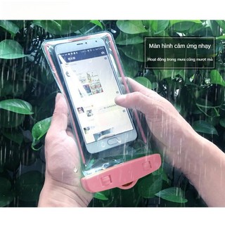 Túi chống nước bảo vệ điện thoại khi đi biển hoặc bơi lội Thiết kế đẹp mắt có khả năng nổi phù hợp nhiều dòng máy