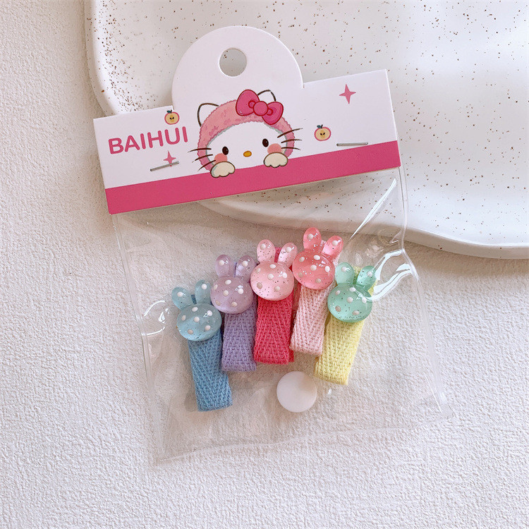 Bộ kẹp tóc màu kẹo cho bé gái Bộ kẹp tóc hình trái tim