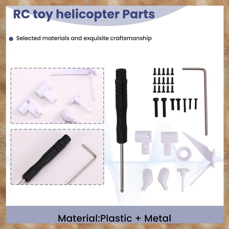 [S Z] RC Toy Helicopter Nâng cấp C138 Phụ kiện tuốc nơ vít Bộ vít cho RC ERA C138 Bell 206 1: 33 RC Toy Phụ tùng máy bay trực thăng