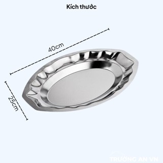 Đĩa né, Dĩa bò né, Đĩa hấp cá, Dĩa Hột Xoài  inox cao cấp, độ dày 0.5mm
