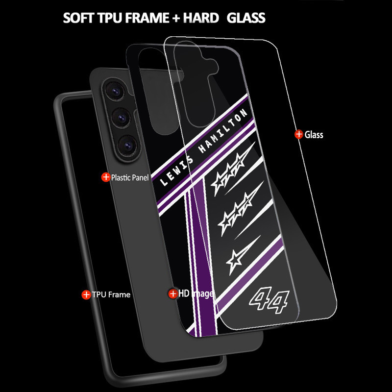 Ốp Điện Thoại Kính Cường Lực Lewis Hamilton 05 Cho Samsung Galaxy A11 A14 A20 A30 A22 A32 A33 A34 A40 A42 A51 4G A52 A53 A54 A70 A71 A72 A73 5G
