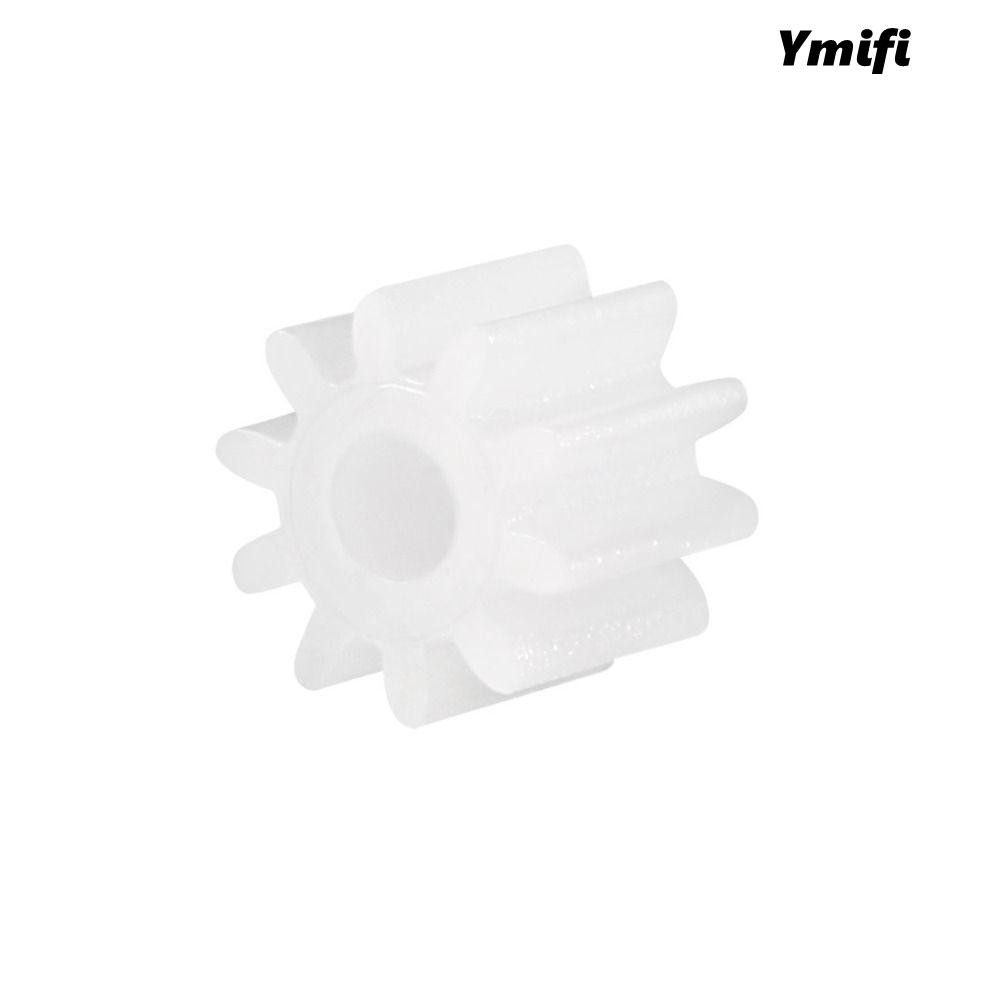 YMIFI 50 Chiếc Bánh Răng Giun Nhựa, Bánh Răng Giảm 102A Mẫu Trắng, Bền 10 Răng Phụ Kiện Động Cơ RC Xe Robot