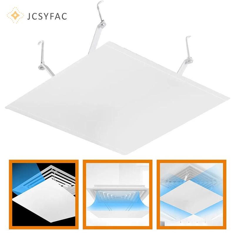 Jcsyfac Trần Vuông Kính Chắn Gió Điều Hòa Không Khí Trung Tâm, Kính Chắn Gió Cửa Thoát Chống Thẳng, Móc Ổ Cắm Kính Chắn Gió Mới