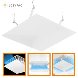 Jcsyfac Trần Vuông Kính Chắn Gió Điều Hòa Không Khí Trung Tâm, Kính Chắn Gió Cửa Thoát Chống Thẳng, Móc Ổ Cắm Kính Chắn Gió Mới