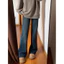 Quần jeans nữ xanh đen Hades dáng rộng, quần bò nữ lưng cao thời trang Xứ A Nam