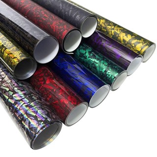 Miếng dán thân xe máy SPIRAKOGEO, / 6D Matte Effect 50x30CM Phim Vinyl sợi carbon, Miếng dán nội thất ô tô có độ bóng cao bằng sợi carbon rèn mát mẻ cho ô tô, xe máy DIY