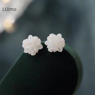 Luimo 1 Đôi Bông Tai Hoa Bạc 925 Cho Nữ Cô Dâu Nữ Trang Sức Thời Trang Chống Dị Ứng SBS