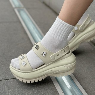 Xăng đan classic mega crush women đế bóng tặng kèm jibbitz sticker 3D, sandal cross crush mega nữ đế cao 7cm cao cấp